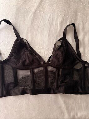 Victorias Secret Black Corset Top